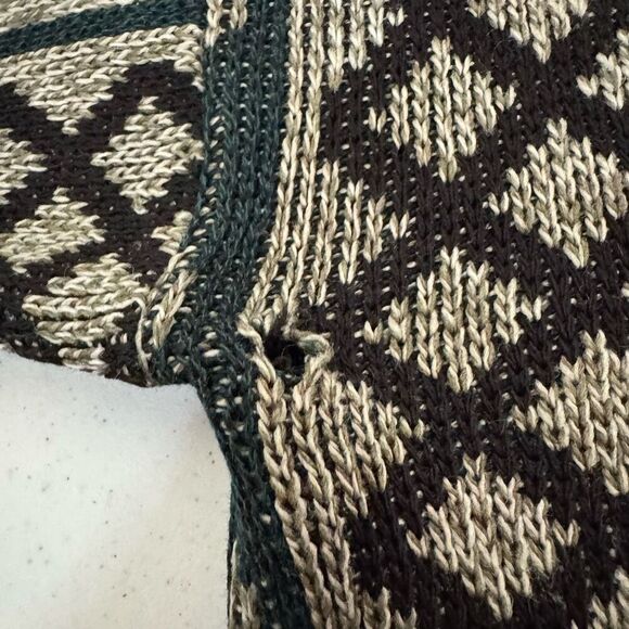 Oloay Men’s Vintage Crazy Graphic Sweater Size Large-XL Knit Round Neck - Picture 8 of 11